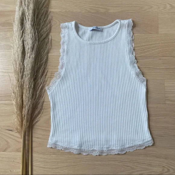 Zara Muscle Cut Ribbed Tank - Picture 7 of 7